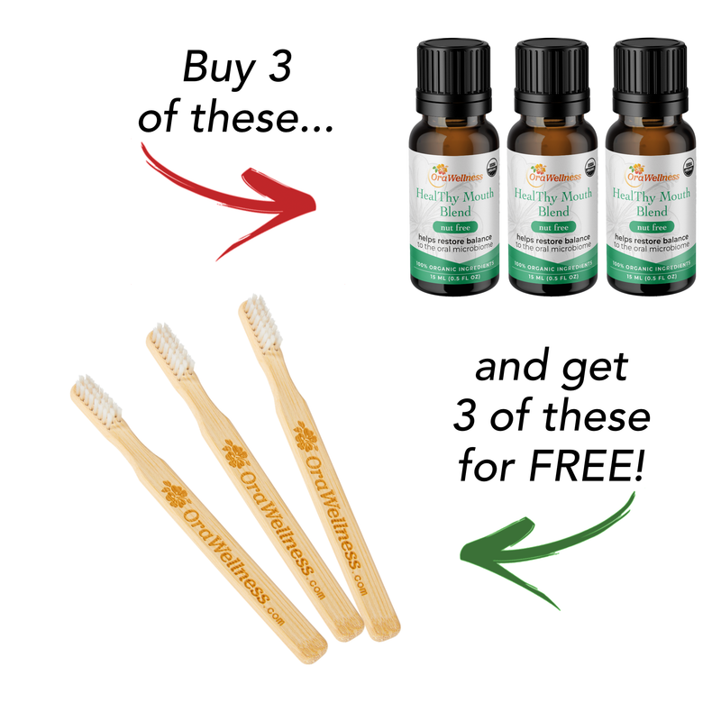 Holiday HealThy Mouth Blend + Free BRUSHECO BAMBOO Bass Toothbrush