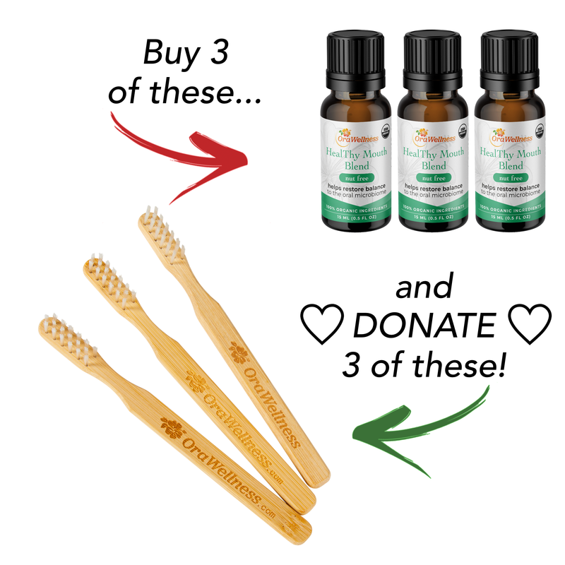 Holiday HealThy Mouth Blend + Free BRUSHECO BAMBOO Bass Toothbrush