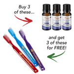 Holiday HealThy Mouth Blend + Free PLASTIC Bass Toothbrush