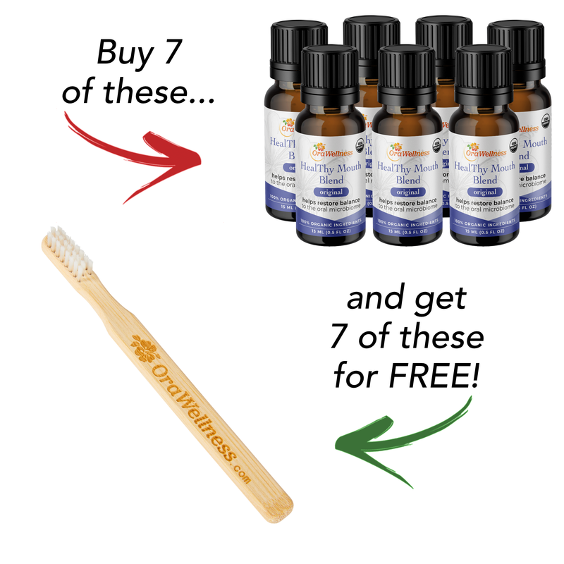 Holiday HealThy Mouth Blend + Free BRUSHECO BAMBOO Bass Toothbrush