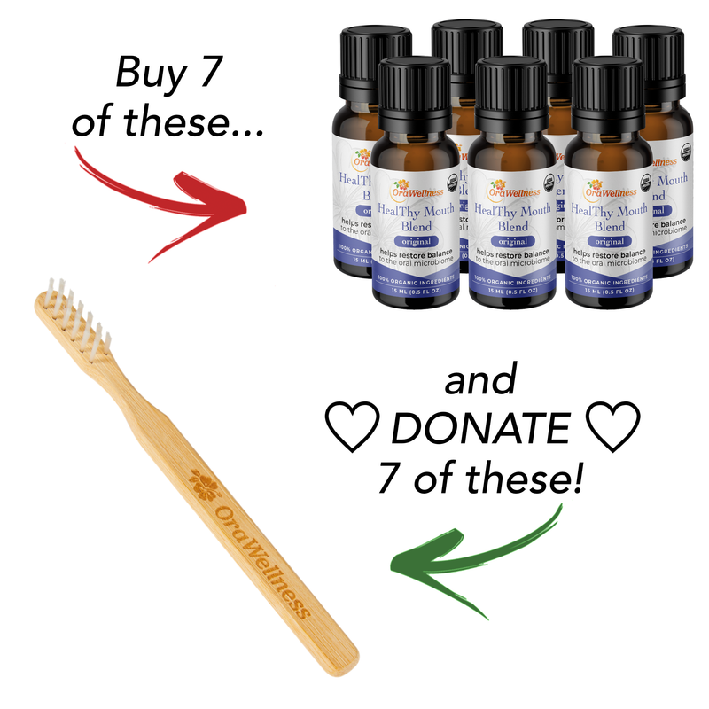 Holiday HealThy Mouth Blend + Free BRUSHECO BAMBOO Bass Toothbrush