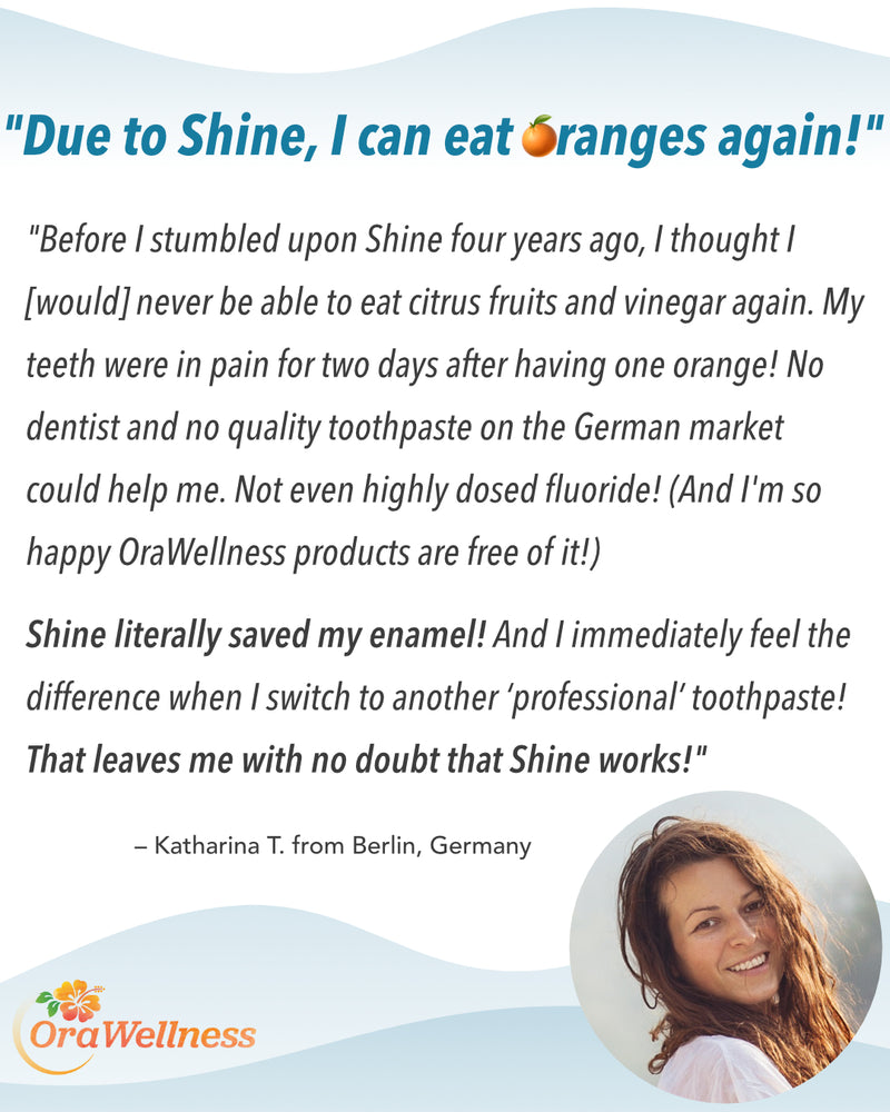 Shine—Remineralizing Tooth Whitening Powder with Hydroxyapatite