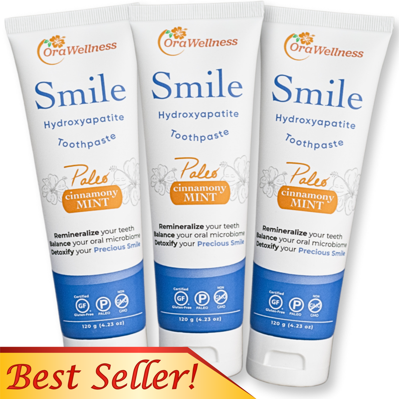 OraWellness Smile Hydroxyapatite Toothpaste - Paleo Cinnamony Mint