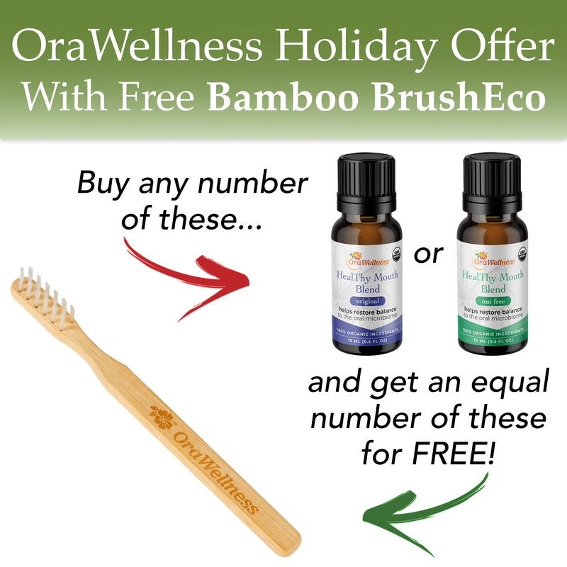 Holiday HealThy Mouth Blend + Free BRUSHECO BAMBOO Bass Toothbrush