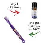 Holiday HealThy Mouth Blend + Free PLASTIC Bass Toothbrush